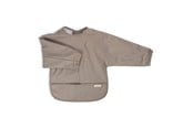 Babypflege - Filibabba Lätzchen mit Ärmeln - Warm Grey - FI-03344