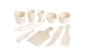 Kreativ-Spiele - Creativ Company Wooden Kitchen Utensils Miscellaneous 10 pcs. - 564701