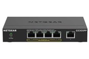 Switches - Netgear GS305PP 5-Port Gigabit Ethernet SOHO Unmanaged Switch 4-Ports PoE+ (83W) - GS305PP-300EUS