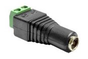 Stromkabel (Intern) - DeLOCK Adapter DC 2.1 x 5.5 mm female > Terminal Block - 65421