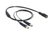 Stromkabel (Intern) - DeLOCK Power Splitter DC Jack 5.5 x 2.1 mm to DC Jack 5.5 x 2.1 mm - 50 cm - 83286