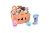 Rollenspiele - Joueco Filled Wooden Shopping Basket - 80122