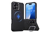 Handys - Cover & Cases - ESR Cyber Tough (HaloLock) case with stand for iPhone 16 Plus (black) - 1A7640102