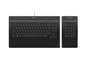 Tastaturen - 3Dconnexion Keyboard Pro with Numpad - Tastatur und Ziffernsatz - Deutsch - Schwarz - 3DX-700091