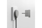 Schaltereinheiten - NORM F Flacher Stecker, Mattgrau (Schuko-Standard) - 43023