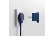 Schaltereinheiten - NORM F Flacher Stecker, Mattblau (Schuko-Standard) - 43027