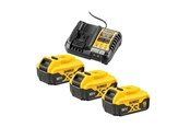 Akkus & Ladegeräte - Dewalt DCB1104P3-QW 18V XR 5Ah Triple Battery Starter Kit - DCB1104P3-QW