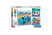Puzzle - Clementoni Jigsaw Puzzle Super Color Square Emergency Services 3x48pcs. Boden - 25318