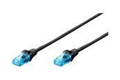 Netzwerk - Kabel - DIGITUS Professional patch cable - 25 cm - black - Schwarz - 0.25m - DK-1512-0025/BL