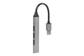 USB-Hubs - Gembird - hub - 4-port silver - 4 ports USB-Hubs - 4 - silber - UHB-U3P1U2P3-02