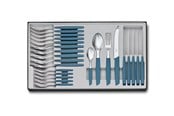 Tischgedeck - Victorinox Swiss Modern Cutlery Set 24 pcs. Blue - V-6.90 96.11W2.24