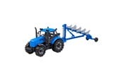 Spielzeugauto - Cavallino Toys - Cavallino Tractor with Plow Blue Scale 1:32 - 1264FM04