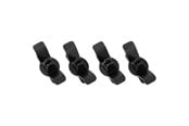 Kabelkanal / Kabelschlauch - DUTZO Kabelhalter - Haken - 4er-Pack - Schwarz - DCORDHOOKBLK