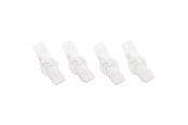 Kabelkanal / Kabelschlauch - DUTZO Kabelhalter - Haken - 4er-Pack - Weiß - DCORDHOOKWHT