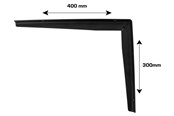Halterungen & Scharniere  - Home>it table support with T-profile 30x40 cm matt black - 16323