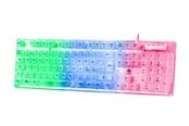Tastaturen - Deltaco GAMING DK250 Transparent Membrane Keyboard - Gaming Tastaturen - Nordisch - Transparent - GAM-181-T