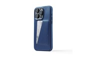 Handys - Cover & Cases - Mujjo iPhone 15 Pro Max Wallet Leather Case - Monaco Blue - MUJJO-CL-042-BL