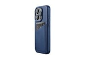 Handys - Cover & Cases - Mujjo iPhone 15 Pro Wallet Leather Case - Monaco Blue - MUJJO-CL-040-BL