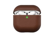 Kopfhörer/Headsets - KeyBudz Artisan Series Leather Case for Airpods 4:th gen - Natural Brown - AP4_S3_NBN