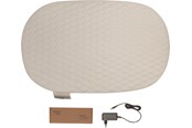 Babypflege - BabyDan BebeJou Heated Changing pad Quilted Waves Off Whi - 501523