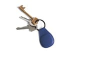 Handys - Anderes Zubehör - Mujjo Canopy Keychain for AirTag - Monaco Blue - MUJJO-KY-001-BL