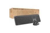 Tastaturen - Logitech Signature Slim Combo MK950 for Business - Tastatur & Maus Set - Französisch - Grau - 920-012505