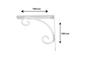 Halterungen & Scharniere  - Home>it peasant shelf 15 x 15 cm white - 16560