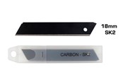Handwerkzeuge - Boxer Knife blades 18mm. 10 pcs. CARBON SK2 break off - 32203