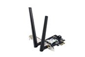 Netzwerkadapter (Netzkarte, Druckserver, u.s.w.) - ASUS PCE-BE6500 WiFi 7 PCI-E Adapter with 2 external antennas. Supporting 6GHz band 4096-QAM Bluetooth 5.4 WPA3 - 90IG09G0-MO0B00