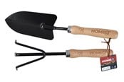 Gartengeräte - Home>it set with plant trowel & plant cultivator with wooden handle - 5708614920787