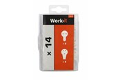 Halterungen & Scharniere  - Work>it concrete hook assortment with 14 parts - 5708614196700