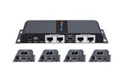 Repeater, boosters, bridges & Transceiver - Deltaco HDMI-276 1X4 HDMI Extender Splitter over CAT6/6a/7 40m with IR pass-back - LKV714