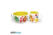 Merchandise - ABYstyle - POKEMON - Breakfast Set Mug + Bowl - Pikachu & Kanto Starters - Becher - ABYTAB120