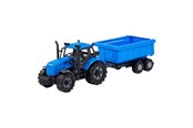 Spielzeugauto - Cavallino Toys - Cavallino Tractor with Dump Truck Trailer Blue Scale 1:32 - 1253FM04