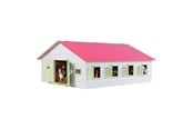 Holzspielzeug - Kids Globe - Horse Stable Pink with 7 Boxes 1:24 - 610189