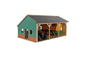 Holzspielzeug - Kids Globe - Agricultural Shed Wood for 3 Tractors 1:16 - 610340