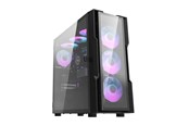 Gehäuse - Darkflash DK431 Glass computer case (black) + 4 RGB fans - Gehäuse - Miditower - Schwarz - DK431 Glass + 4 fans