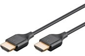 Display Kabel - Pro HDMI 2.0 Slim - Display Kabel - 0.5m - Schwarz - HDMI-HDMI-UHS-SLim-BL0.5