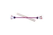 Spiele im Freien - Eureka - Juggling Flower Stick - Purple - 515762