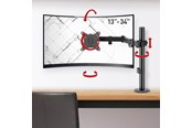 Monitorhalterung - Barkan Monitor Arm - 1 Monitor13'- 34' - Black - M121T