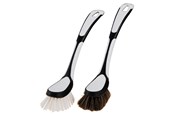 Reinigung - G.Funder Dishwashing brush with real clean hair. Handle in plastic and rubber. - 5701137000219