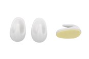 Halterungen & Scharniere  - Home>it HOME It® selvklæbende krog 27 mm. hvid 8 stk. - 5708614212707