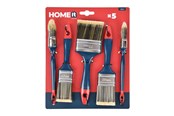 Farbe - Work>it Home>it® Work. Brush set - 3 flat 40/50/70 mm + 2 round - Blue/red - 5708614385036
