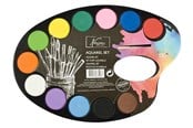 Kreativ-Spiele - Creative Craft Group Color Barn - palette with 12 colors and pen - AR0502/GE