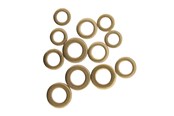 Halterungen & Scharniere  - Home>it HOME It® hængselringe 14 x 8.2 x 2 mm 16.5 x 10 x 3 mm 19.50 x 11.5 x 3 mm 12 dele - 5708614207376