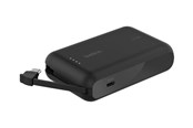 Powerbank (Akku) - Belkin BoostCharge power bank - with integrated cable - 24 pin USB-C - 20 Watt Powerbank (Akku) - schwarz - 10000 mAh - BPB021HQBK