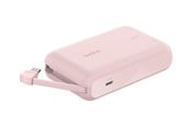 Powerbank (Akku) - Belkin BoostCharge power bank - with integrated cable - 24 pin USB-C - 20 Watt Powerbank (Akku) - 10000 mAh - BPB021HQPK
