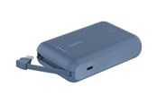 Powerbank (Akku) - Belkin BoostCharge power bank - with integrated cable - 24 pin USB-C - 20 Watt Powerbank (Akku) - 10000 mAh - BPB021HQBL