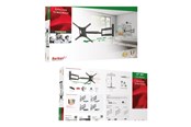 Wandhalterungen, AV-Halterungen & AV-Möbel - Barkan mounting kit - full-motion - for TV - extra long - black - Max 50 kg - recommended for 13"-83" - BM443XL