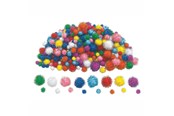 Kunst & Handwerk Ausstattung - Colorations - Glitter Pompoms 300pcs. - CHGPOM